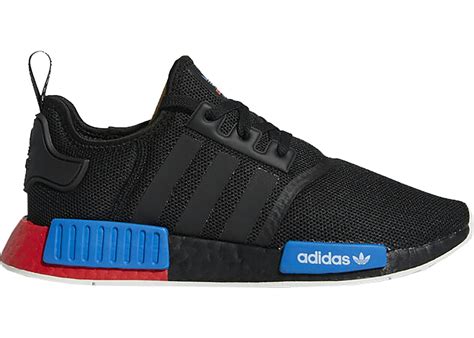 nmd red blue and black.